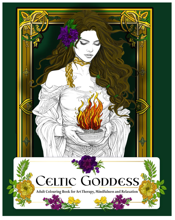 Celtic Goddess Adult Colouring Book