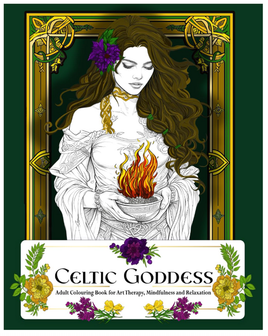 Celtic Goddess Adult Colouring Book