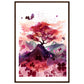 Framed: Harmony in Blossom: Shamrock and Sakura Framed Art.