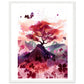 Framed: Harmony in Blossom: Shamrock and Sakura Framed Art.