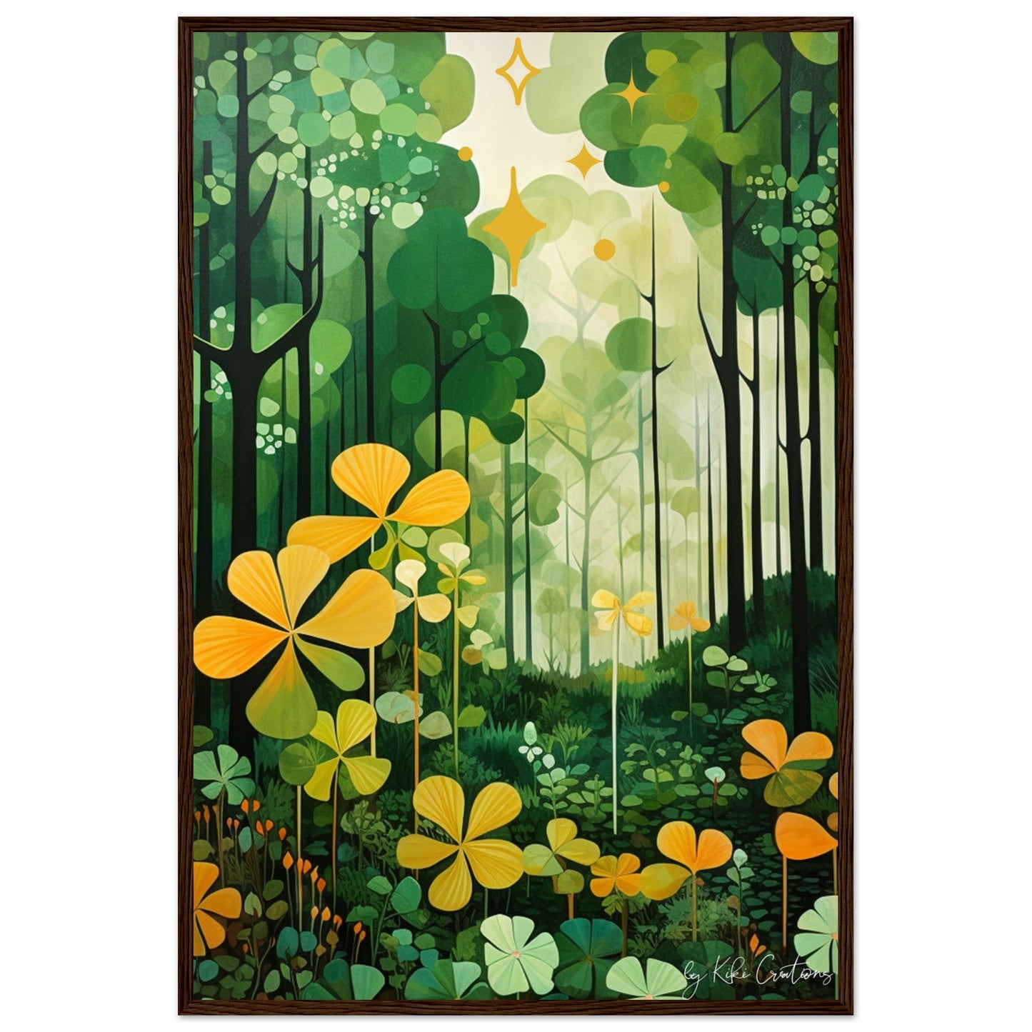 Framed: A Taste of Home. A Mid Century Art Inspired Irish Forest