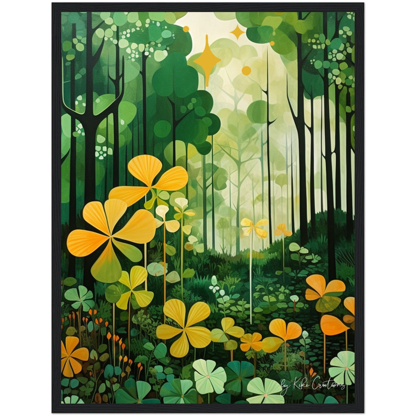 Framed: A Taste of Home. A Mid Century Art Inspired Irish Forest