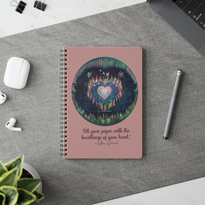 Gathering of Hearts Wirobound Softcover Notebook, A5/ 150 pages