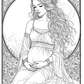 Celtic Goddess Adult Colouring Book