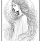 Celtic Goddess Adult Colouring Book
